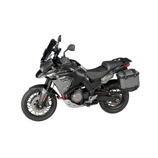 Abenteuermotorrad 3D-Modell für Blender & Spiele -