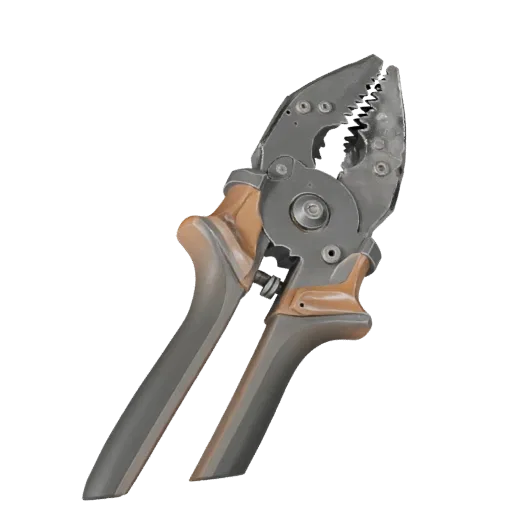Heavy Duty Pliers Realistic 3D model, three-quarter studio render, showing painted metal, clear grip zones.
