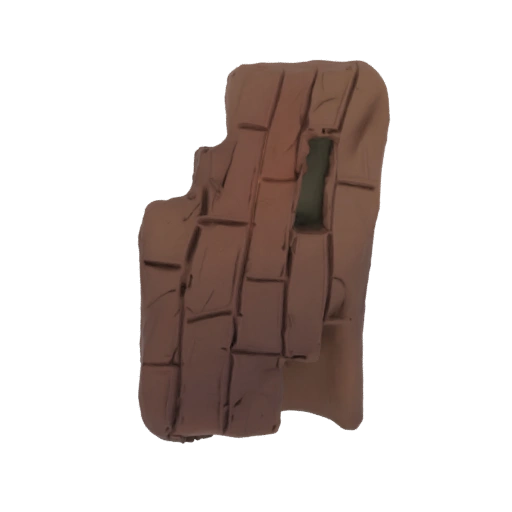 Clay Brick Wall Section