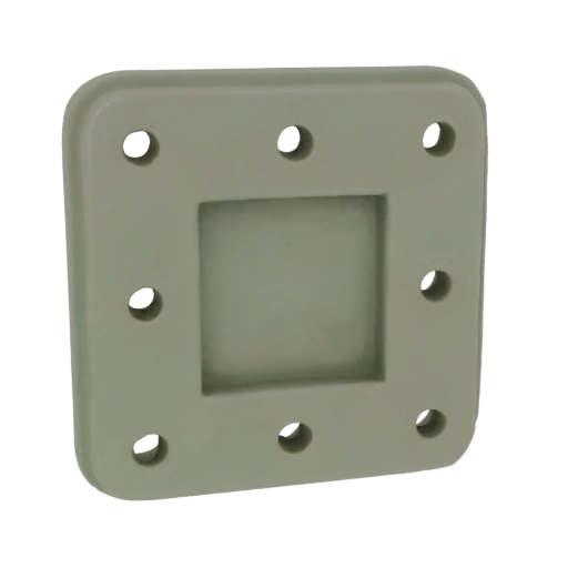Square Mounting Plate with Recessed Center