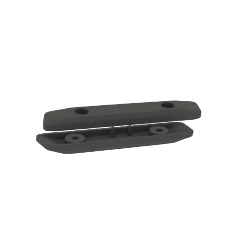 Gray Plastic Rifle Stock Pad