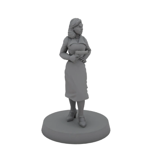 1940s Female Detective with Pistol
