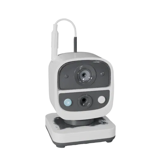 Wireless Webcam Modular 3D model, isometric modular kit view, showing plastic shells, desktop scale.