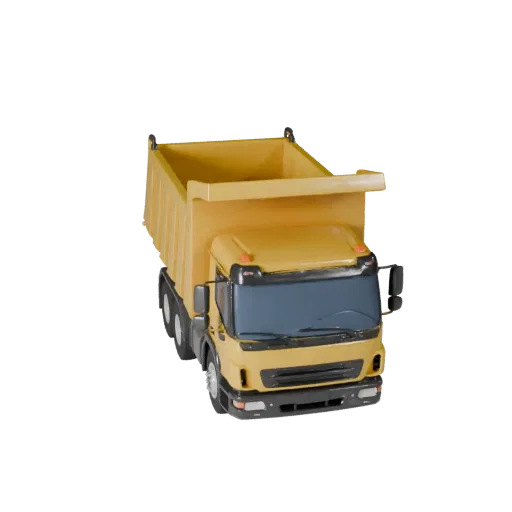 Dump Truck 3D Model for Blender & Games - Realistic PBR