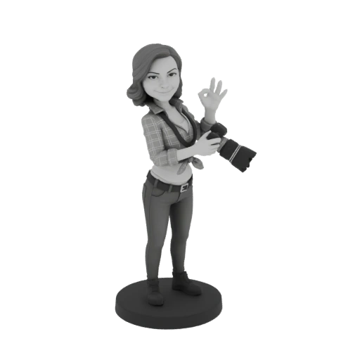 Photographer Woman 3D Model