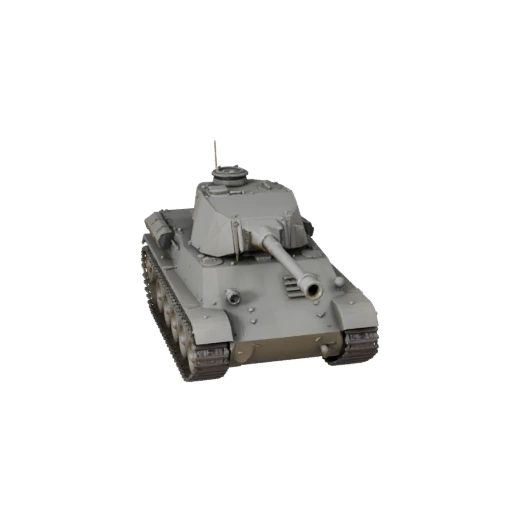 Modelo 3D de Tanque WWII - Poligonal Bajo Listo para Juegos PBR