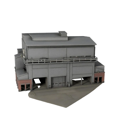 Modello 3D di Mulino d'Acciaio - Asset Realistico Archviz per Architettura