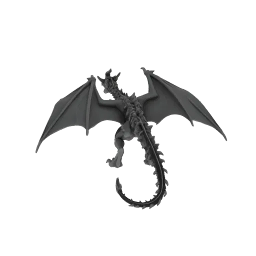 Fantasy Runic Dragon Boss Miniature STL