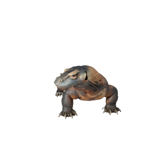 Modelo 3D Realista de Dragón de Komodo - Activo PBR Rigged para Juegos