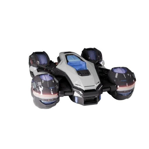 Modelo 3D de Moto Flutuante para Blender - Asset Pronto para Renderização