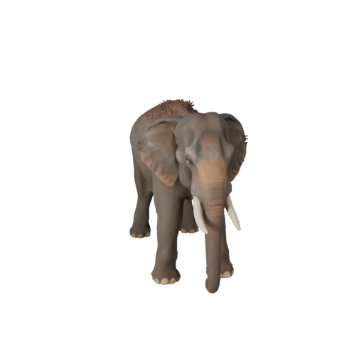 Elefante Asiático Modelo 3D para Unity - Asset Listo para Juego, FBX | PBR