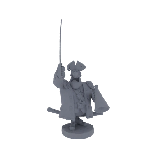 Pirate Captain with Sword and Megaphone