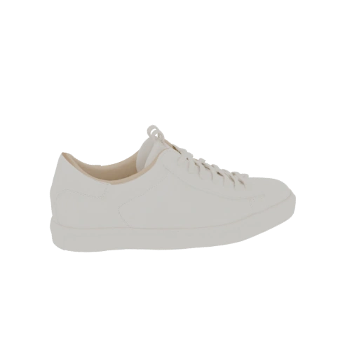Classic White Leather Sneaker 3D Model