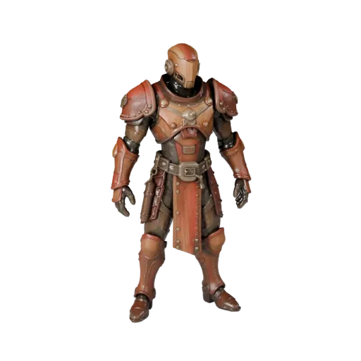 Sci-Fi Armored Archer Character Model - Rigged