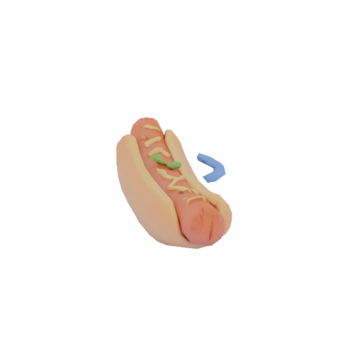 Minimalist Plasticine Hot Dog