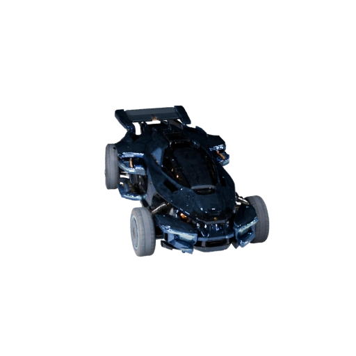 Modelo 3D de Moto Flutuante para Blender e Jogos - PBR Realista