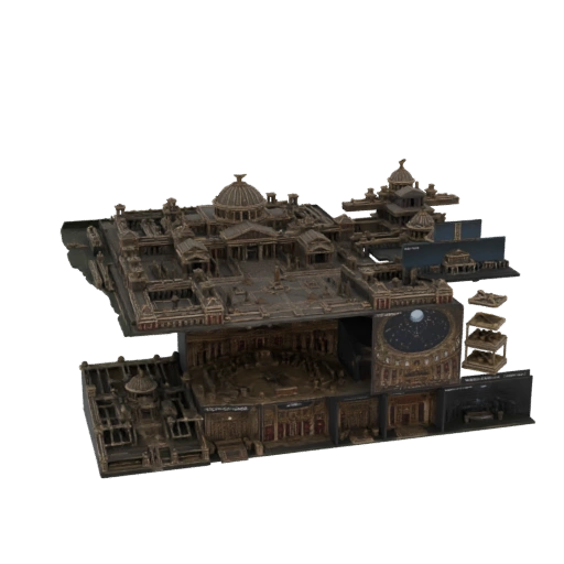 Modellino Tempio Romano Antico 3D