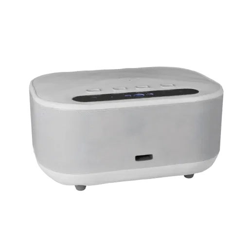 Security Smart Speaker High Poly 3D model, close-up studio render, showing white plastic, compact device geometry.
