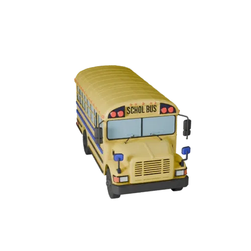 Printable School Bus STL Model - Collectible Display