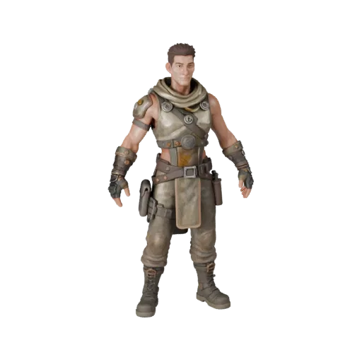 Realistic Command Character Model - Rigged