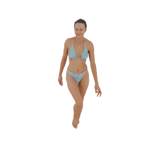 Woman in Bikini Walking