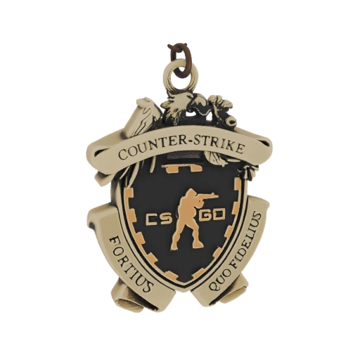 Counter-Strike Global Offensive CS:GO Emblem Pendant 3D Model