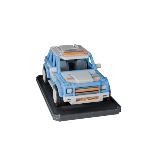 Printable City Car STL 3D Model - Display & Collectibles