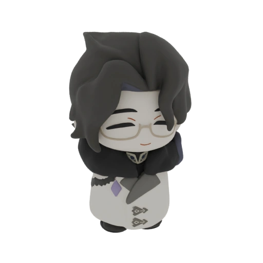 Chibi Scholar 3D Model