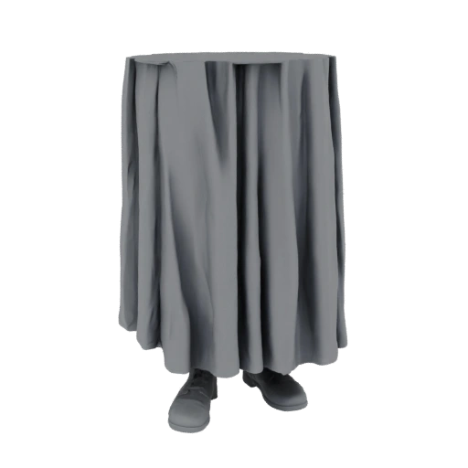 Tablecloth with Hidden Legs