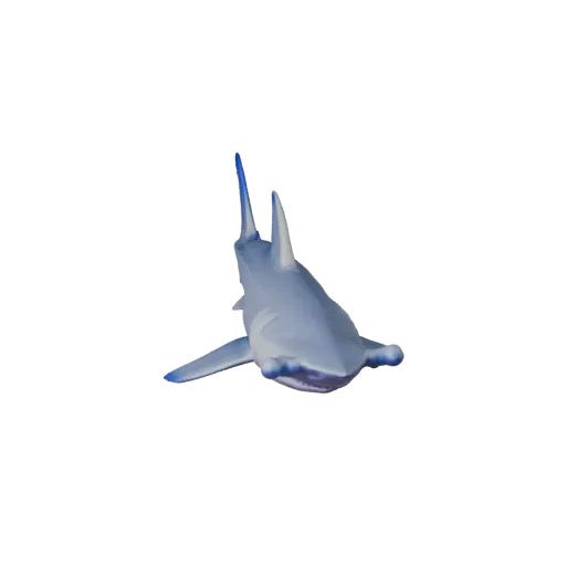 High Poly Hammerhead Shark 3D Model - STL Asset for Printing