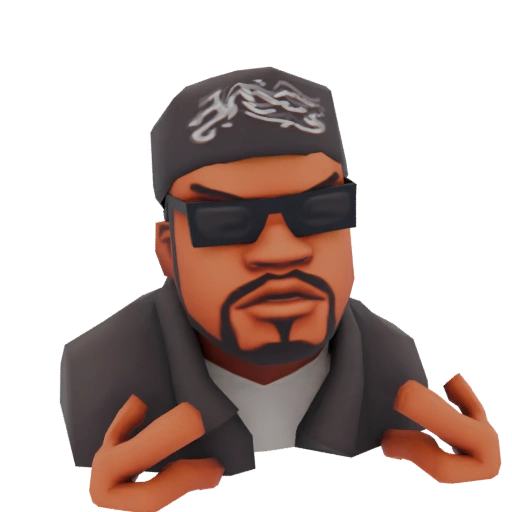 Gangster Character 3D Model with Bandana and Sunglasses