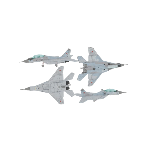 Formation of Four Fighter Jets