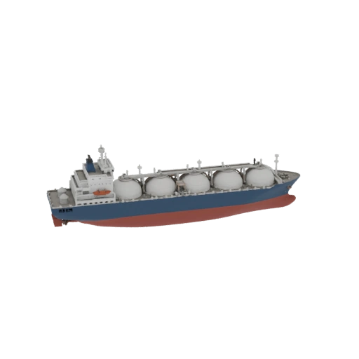 LNG Carrier Ship 3D Model