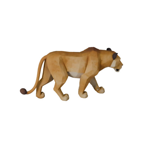 Low Poly Löwin 3D-Modell - Unity Game Asset mit FBX | Lizenzfrei