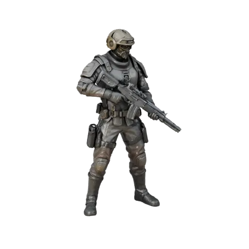 Urban Battle Vignette high poly 3D model preview showing layered parts, studio close-up view, depth and display scale