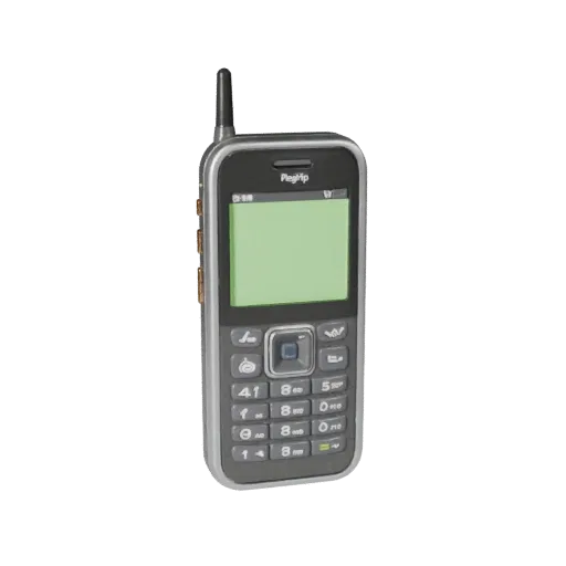 Flagship Retro Mobile Phone Stylized 3D model, stylized isometric render, showing glass screens, form detail.