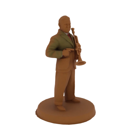 Louis Armstrong 3D Model