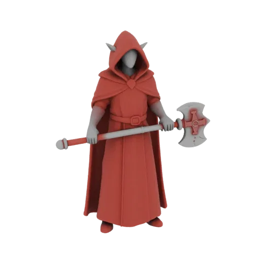 Fantasy Elf Cleric Miniature STL - Casting
