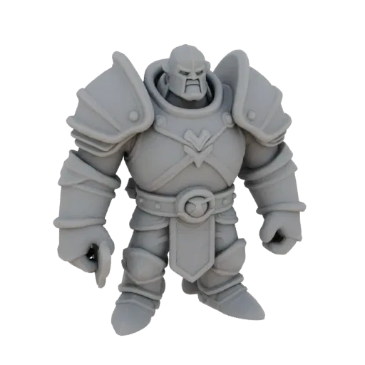 Fantasy Silver Dwarf Warrior Miniature STL