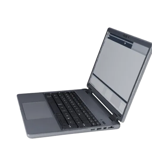 Gaming Convertible Notebook 3D model, three-quarter front view, AR viewer studio render, showing detail and scale.