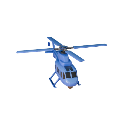Modelo STL de Helicóptero Imprimível - Exibição Colecionável