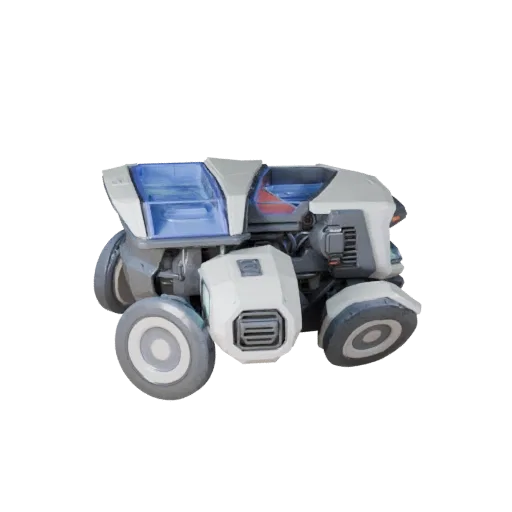 Hover Truck 3D Model - High Poly PBR Asset for Studio
