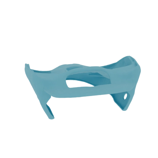 Futuristic Cyan Motorcycle Fairing