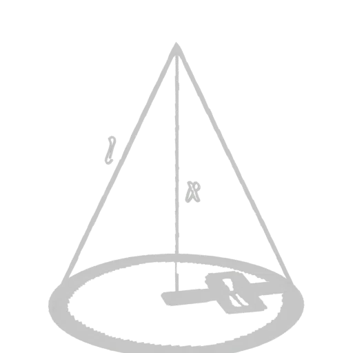 3D model render of a stylized tent with a conical roof and circular base, presented on a black background.