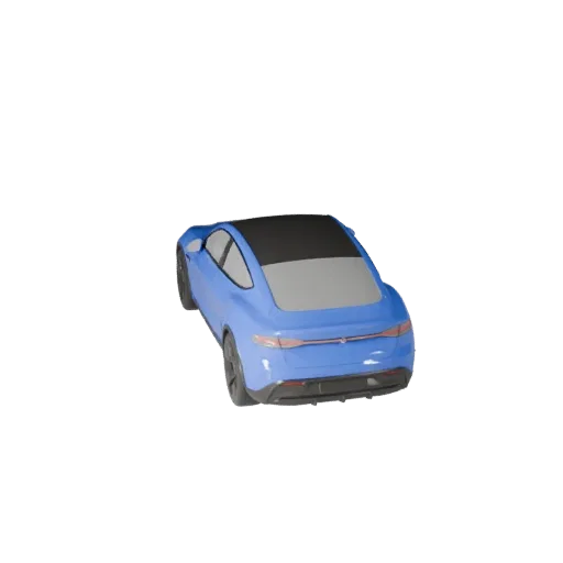 Modelo 3D de Coche Eléctrico para Blender y Juegos - PBR Realista