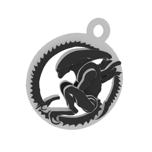 Xenomorph Pendant 3D Model