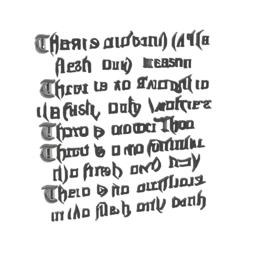 Gothic Stencil with Quote