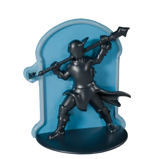 Abstract Meeple Set high poly 3D model preview showing scale, studio close-up view, icon shape and table readability