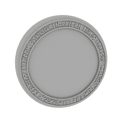 Runic Circular Emblem 3D Model