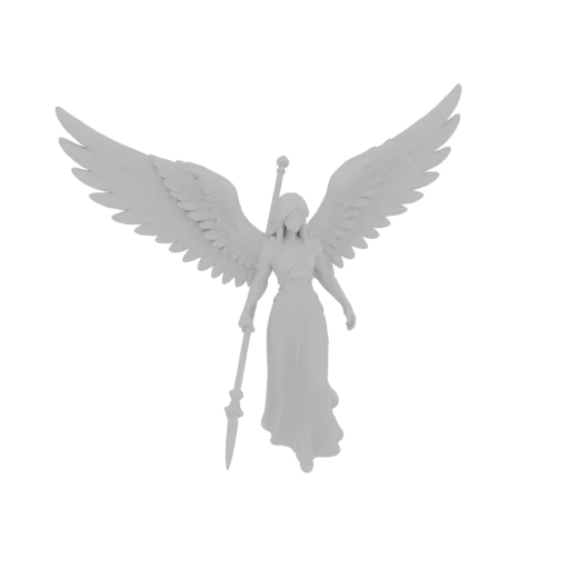 Fantasy Angel Guardian Miniature STL - Wing Spread